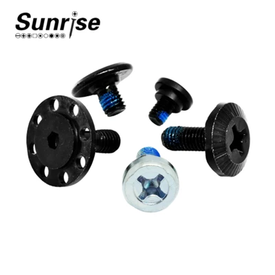 Tornillo de hombro Torx cruzado de cabeza plana azul de aluminio 304