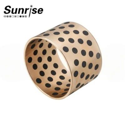Buje de lubricación sólida de bronce incrustados