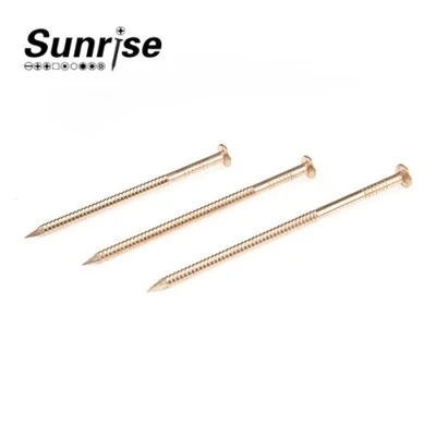 Clavos de vástago de anillo de cabeza de corona