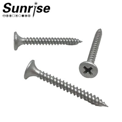 Tornillo para paneles de yeso fosfatado gris