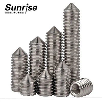 Tornillo de fijación hexagonal con punta cónica, DIN914