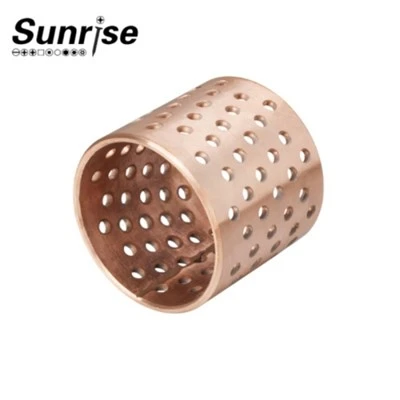 Buje de agujero de bronce lubricado sólido de rodamiento lubricado
