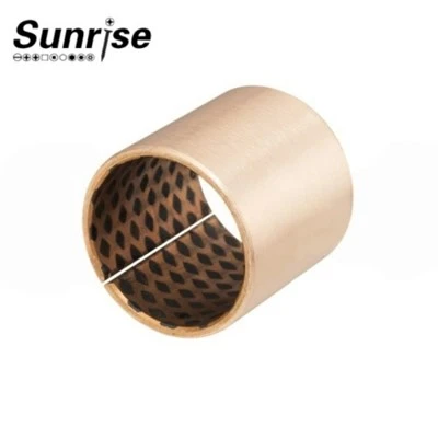 Buje de grafito de bronce lubricado lubricado sólido buje rodado