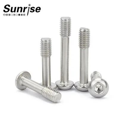 Tornillo cautivo de cabeza de botón con cabeza hueca hexagonal métrica M3 SS304/316